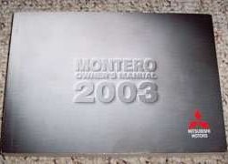 2003 Mitsubishi Montero Owner's Manual