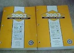 2003 Pontiac Vibe Transmission, Transaxle & Transfer Case Unit Repiar Manual