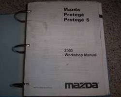 2003 Mazda Protege Workshop Service Manual Binder
