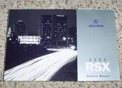 2003 Acura RSX Owner's Manual