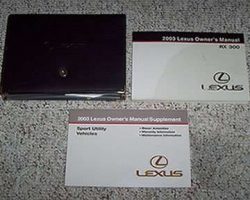 2003 Lexus RX300 Owner's Manual Set