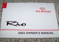 2003 Kia Rio Owner's Manual