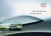 2003 Audi S6 Avant Owner's Manual