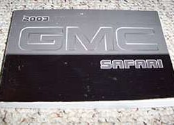 2003 GMC Safari Owner's Manual