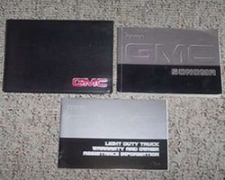 2003 GMC Sonoma Owner's Manual Set