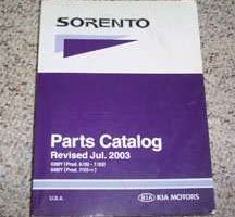 2003 Kia Sorento Parts Catalog