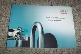 2003 Audi TT Roadster Owner's Manual