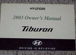 2003 Hyundai Tiburon Owner's Manual