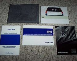 2003 Volvo V70 Owner's Manual Set