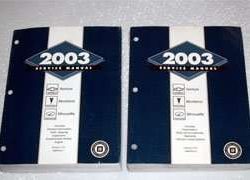 2003 Oldsmobile Silhouette Service Manual