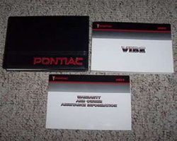 2003 Pontiac Vibe Owner's Manual Set