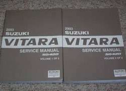 2003 Suzuki Vitara Owner's Manual