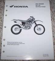 2003 Honda XR400R Owner's Manual