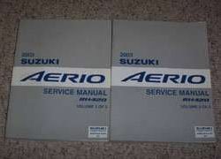 2003 Suzuki Aerio Owner's Manual