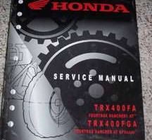 2004 Honda Fourtrax Rancher AT TRX400FA & Fourtrax Rancher AT GPScape TRX400FGA Shop Service Repair Manual