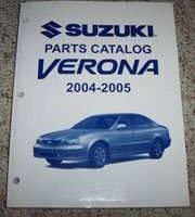 2005 Suzuki Verona Parts Catalog Manual