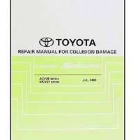2006 Toyota Camry Solara Collision Repair Manual
