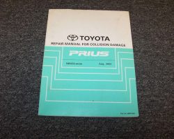2004 Toyota Prius Collision Repair Manual