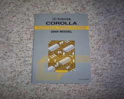 2004 Toyota Corolla Electrical Wiring Diagram Manual