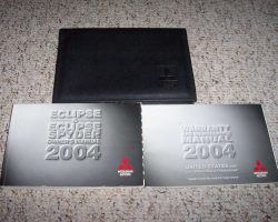 2004 Mitsubishi Eclipse & Eclipse Sypder Owner's Manual Set