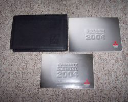 2004 Mitsubishi Endeavor Owner's Manual Set