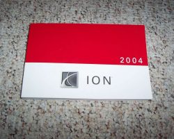 2004 Saturn Ion Owner's Manual
