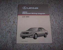 2004 Lexus LS430 Electrical Wiring Diagram Manual