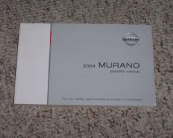 2004 Nissan Murano Owner's Manual