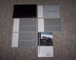 2004 Nissan Pathfinder Owner's Manual Set