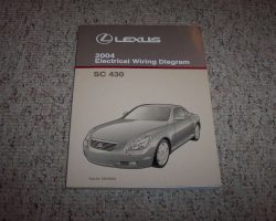 2004 Lexus SC430 Electrical Wiring Diagram Manual