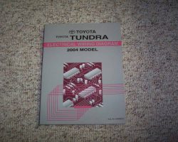 2004 Toyota Tundra Electrical Wiring Diagram Manual