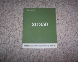 2004 Hyundai XG350 Electrical Troubleshooting Manual