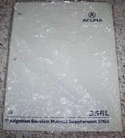 2004 Acura 3.5RL Navigation Service Manual Supplement