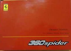 2004 Ferrari 360 Spyder Owner's Manual