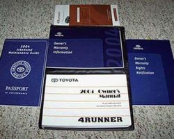 2004 Toyota 4Runner Owner's Manual Set