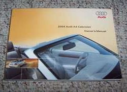 2004 Audi A4 Cabriolet Owner's Manual