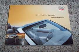 2004 Audi A4 Cabriolet Owner's Manual