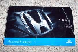 2004 Honda Accord Coupe Owner's Manual