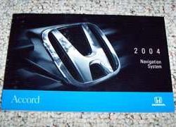 2004 Honda Accord Navigation System Owner's Manual
