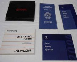 2004 Toyota Avalon Owner's Manual Set
