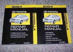 2004 Toyota Corolla Service Repair Manual