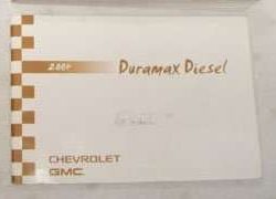 2004 GMC Savana Duramax Diesel Owner's Manual Supplement