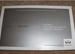 2004 Infiniti FX45 & FX35 Navigation System Owner's Manual
