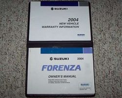 2004 Suzuki Forenza Owner's Manual Set