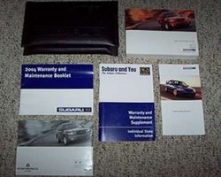 2004 Subaru Forester Owner's Manual Set