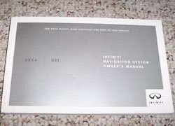 2004 Infiniti G35 Navigation System Owner's Manual