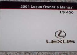 2004 Lexus LS430 Owner's Manual