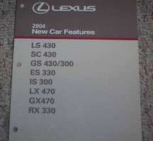 2004 Lexus IS300 New Car Features Manual