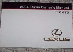 2004 Lexus LX470 Owner's Manual