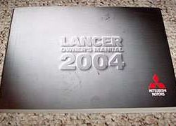 2004 Mitsubishi Lancer Owner's Manual